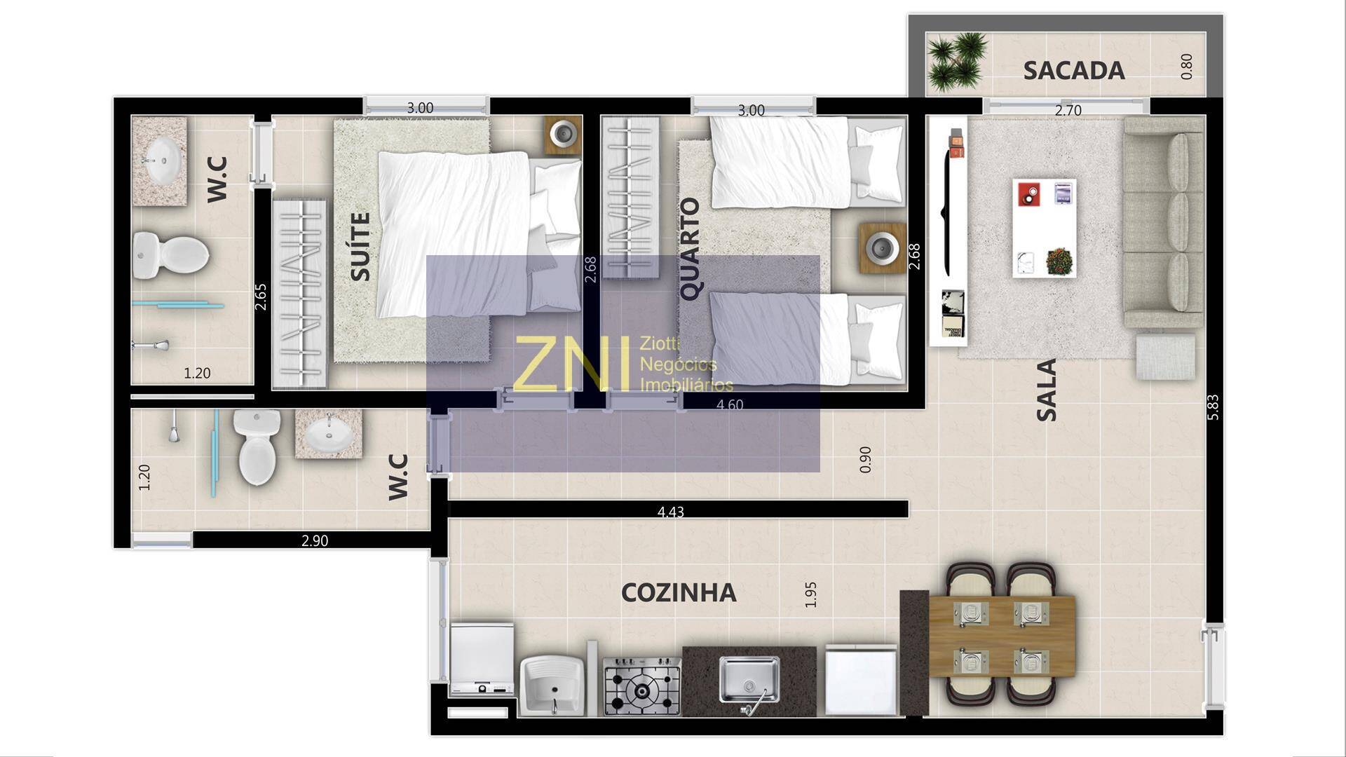 Apartamento à venda com 2 quartos, 66m² - Foto 18